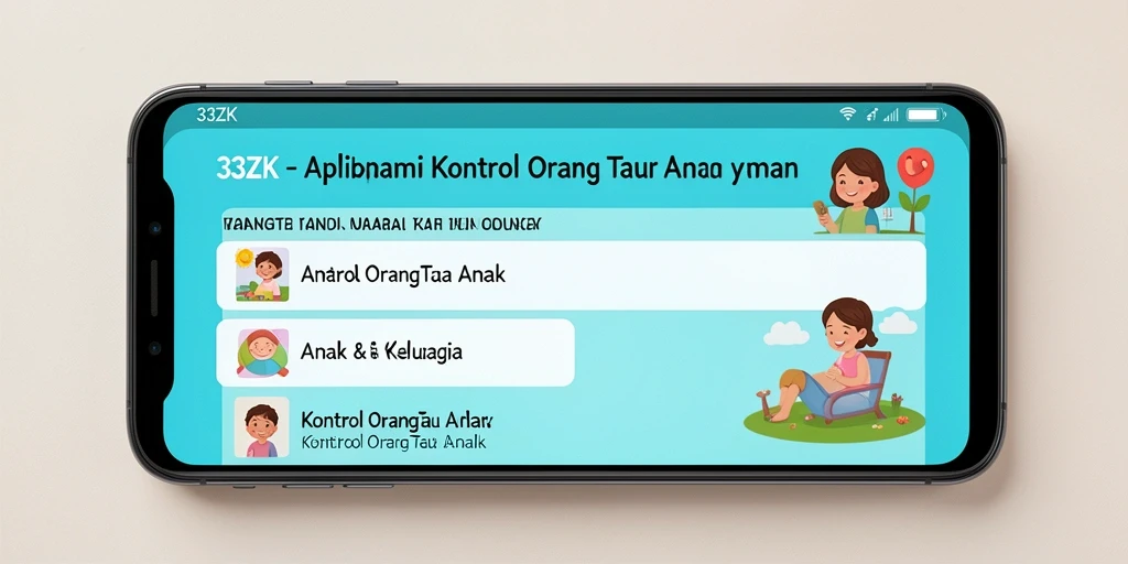 Antarmuka 33ZK menampilkan kontrol orang tua yang mudah dipahami.