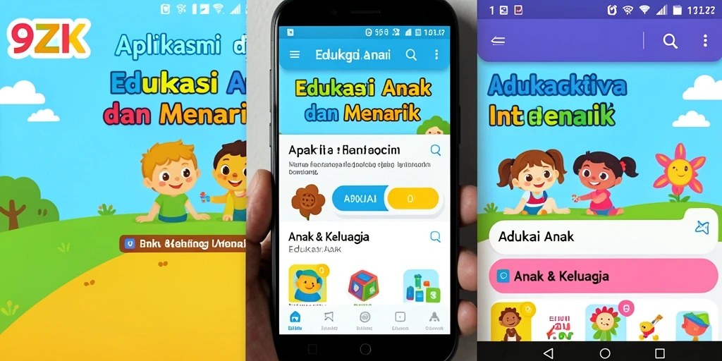 Antarmuka menarik yang mendukung pembelajaran anak
