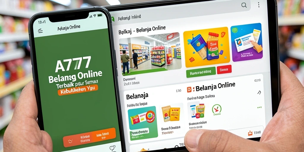 Antarmuka A7777 yang user-friendly untuk belanja online.