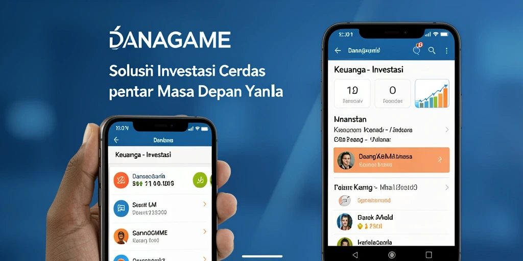 Antarmuka aplikasi DANAGAME yang modern dan menarik.