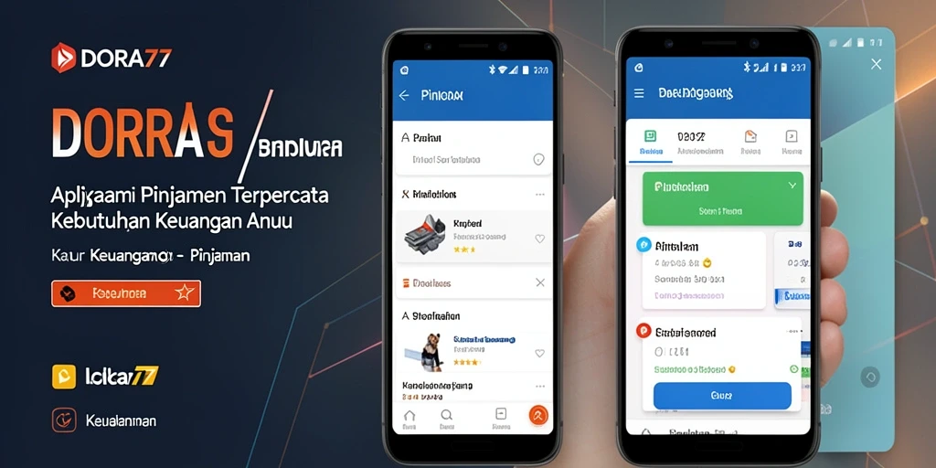 Tampilan antarmuka aplikasi DORA77 yang sederhana dan user-friendly.