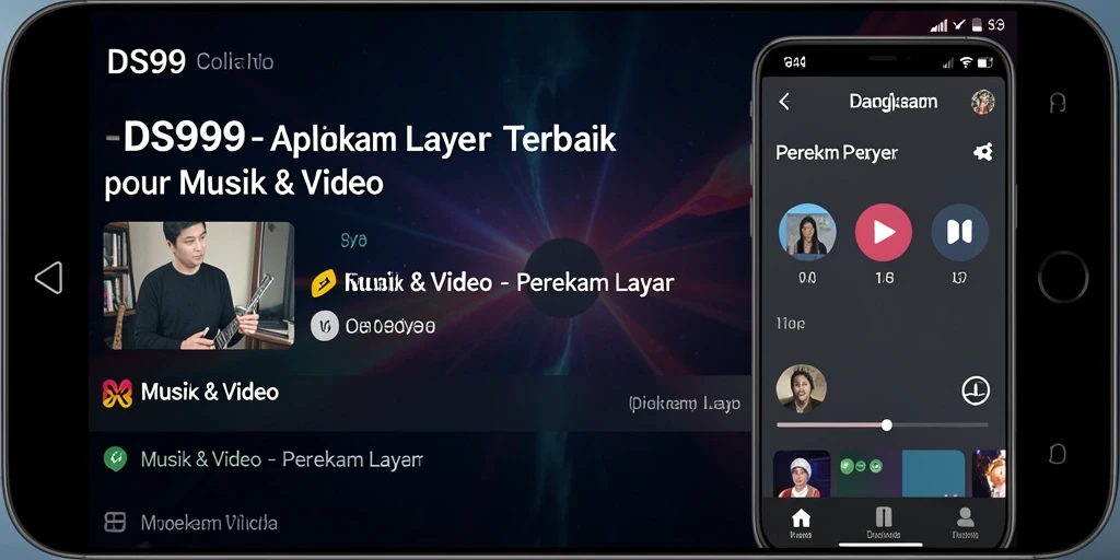 Tampilan antarmuka aplikasi DS99 saat merekam layar.