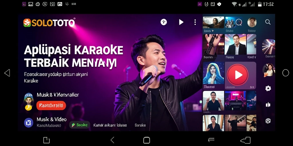 Tampilan antarmuka SOLOTOTO yang menarik untuk karaoke.